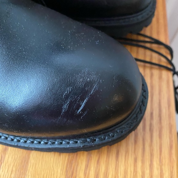 ?VINTAGE Dead Stock! Black Leather Military Intermediate Cold/Wet Combat Boots 9 main image 7